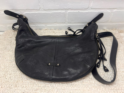 Frye Belle Bohemian Hobo Handback Black Leather