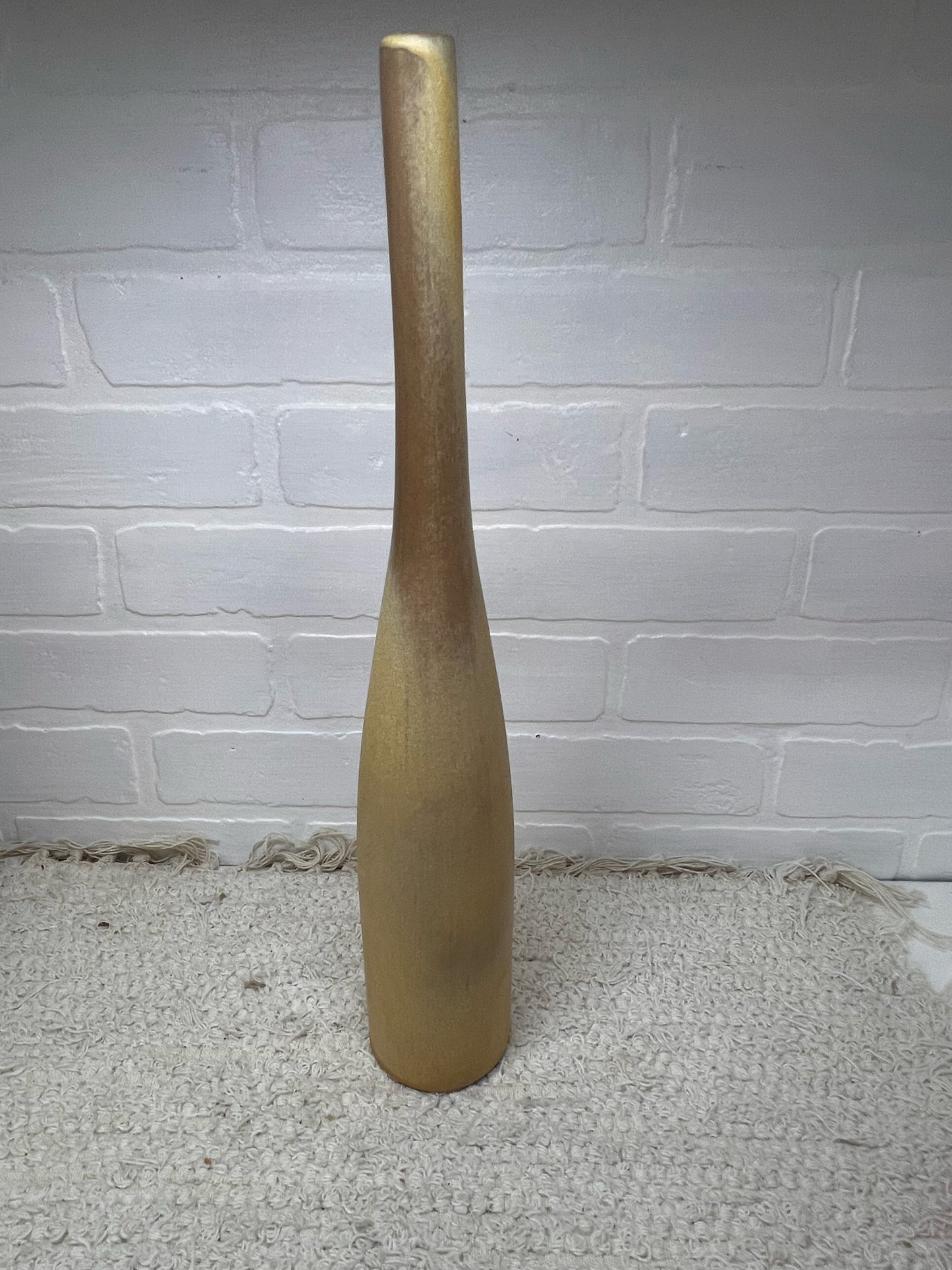 Frankoma MCM Wine Bottle Vase 17" Tall