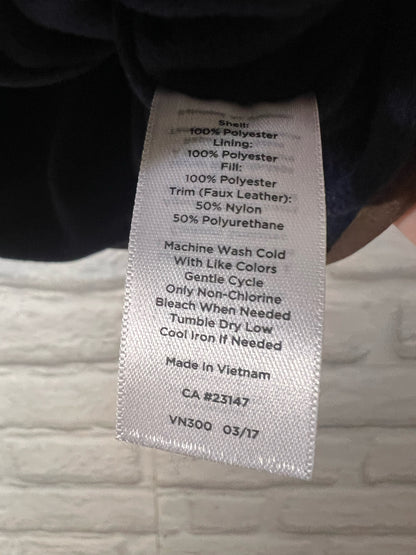 Size L Petite Talbots NWT Navy Blue Fleece Lined Quilted Vest
