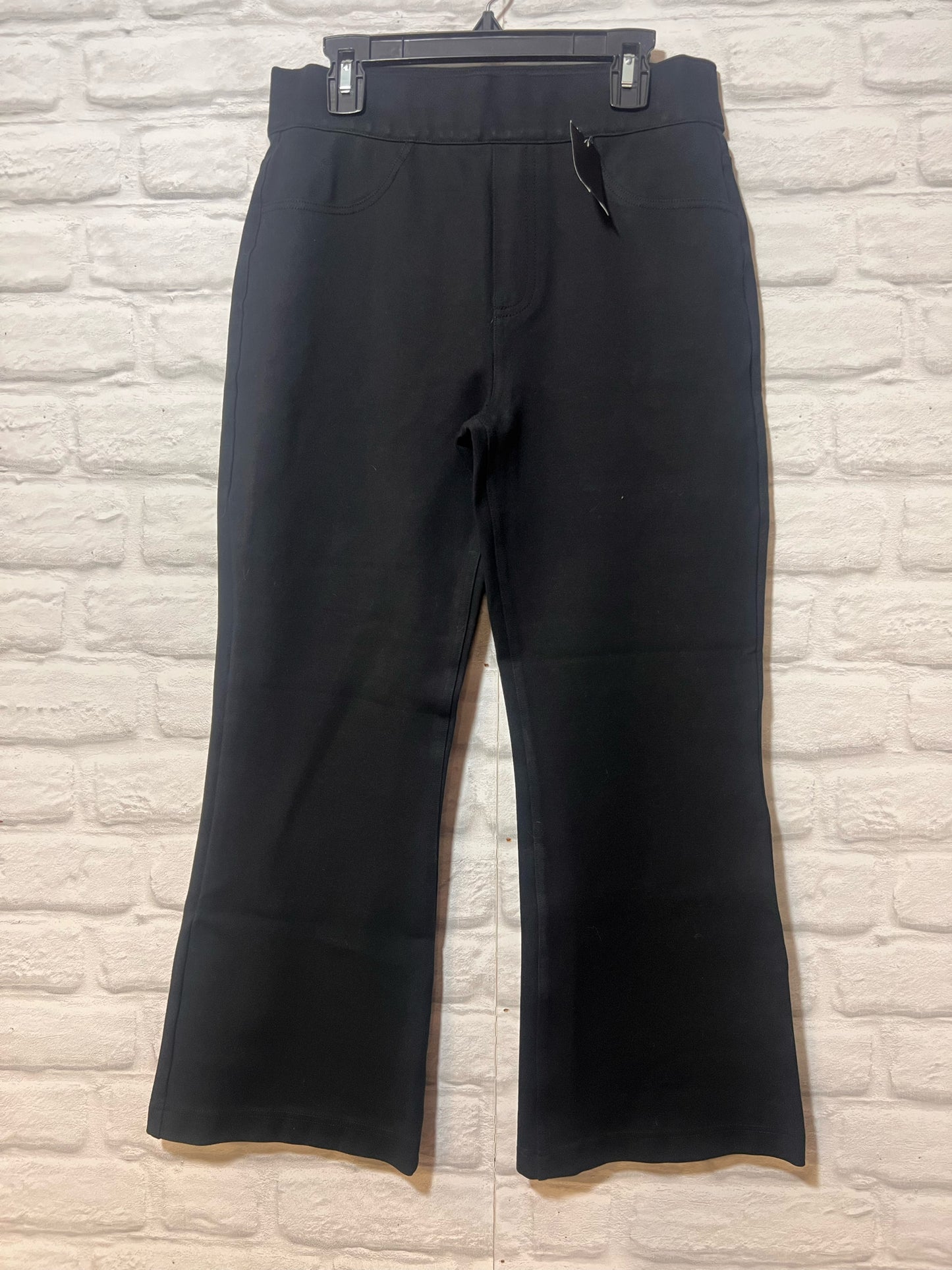 Spanx Black Cropped Length Pull-On Style Pants Medium