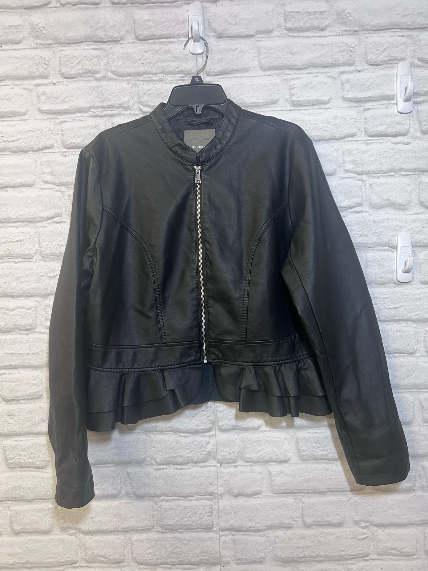 Size XL Maurice's NWT Black Polyurethane Jacket
