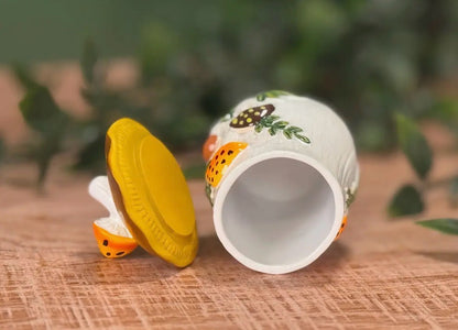 Pyrex or Corningware Inspired Ceramic Trinket Dish