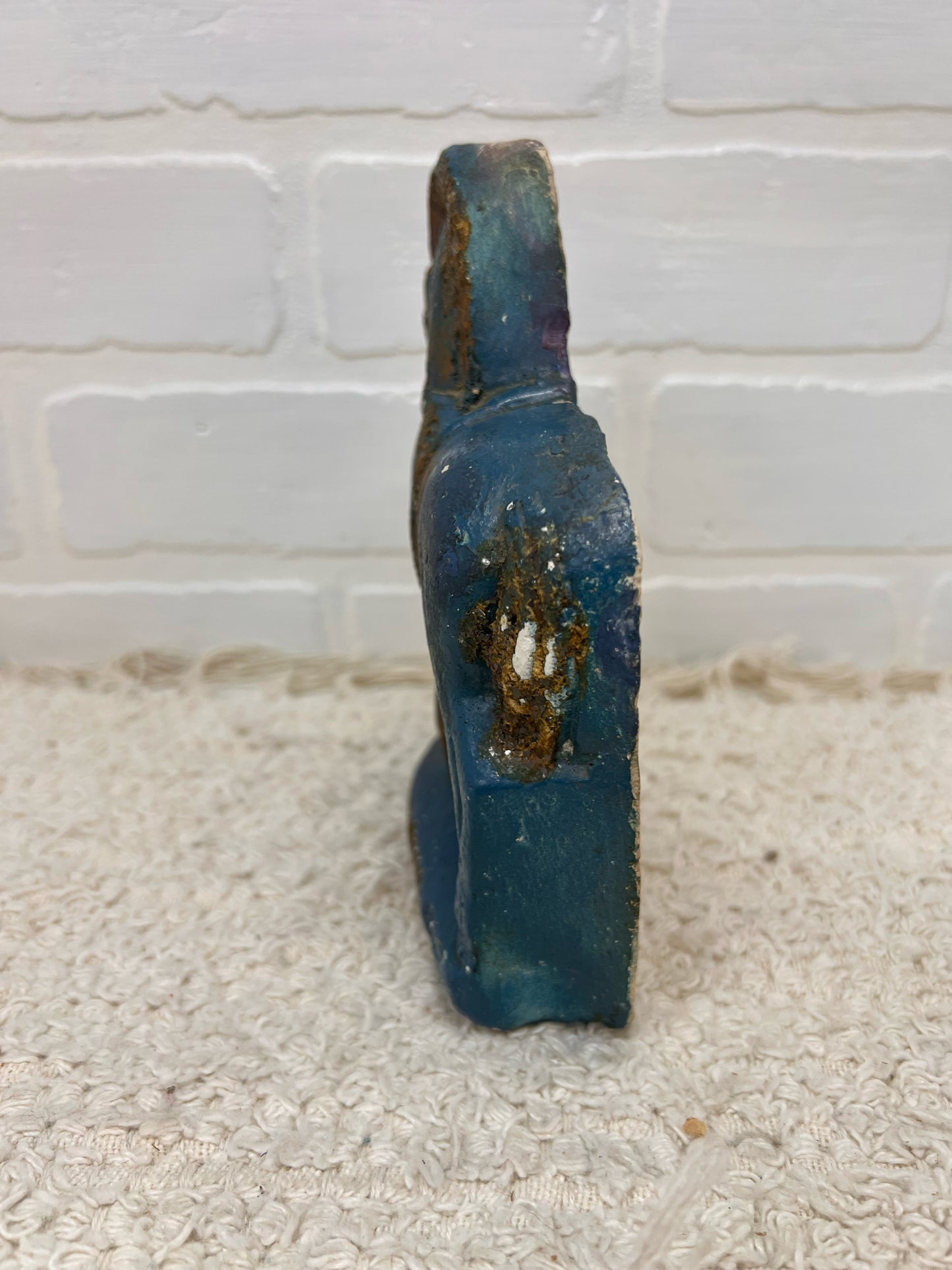 Vintage Chalkware Blue Horse - Carnival Prize