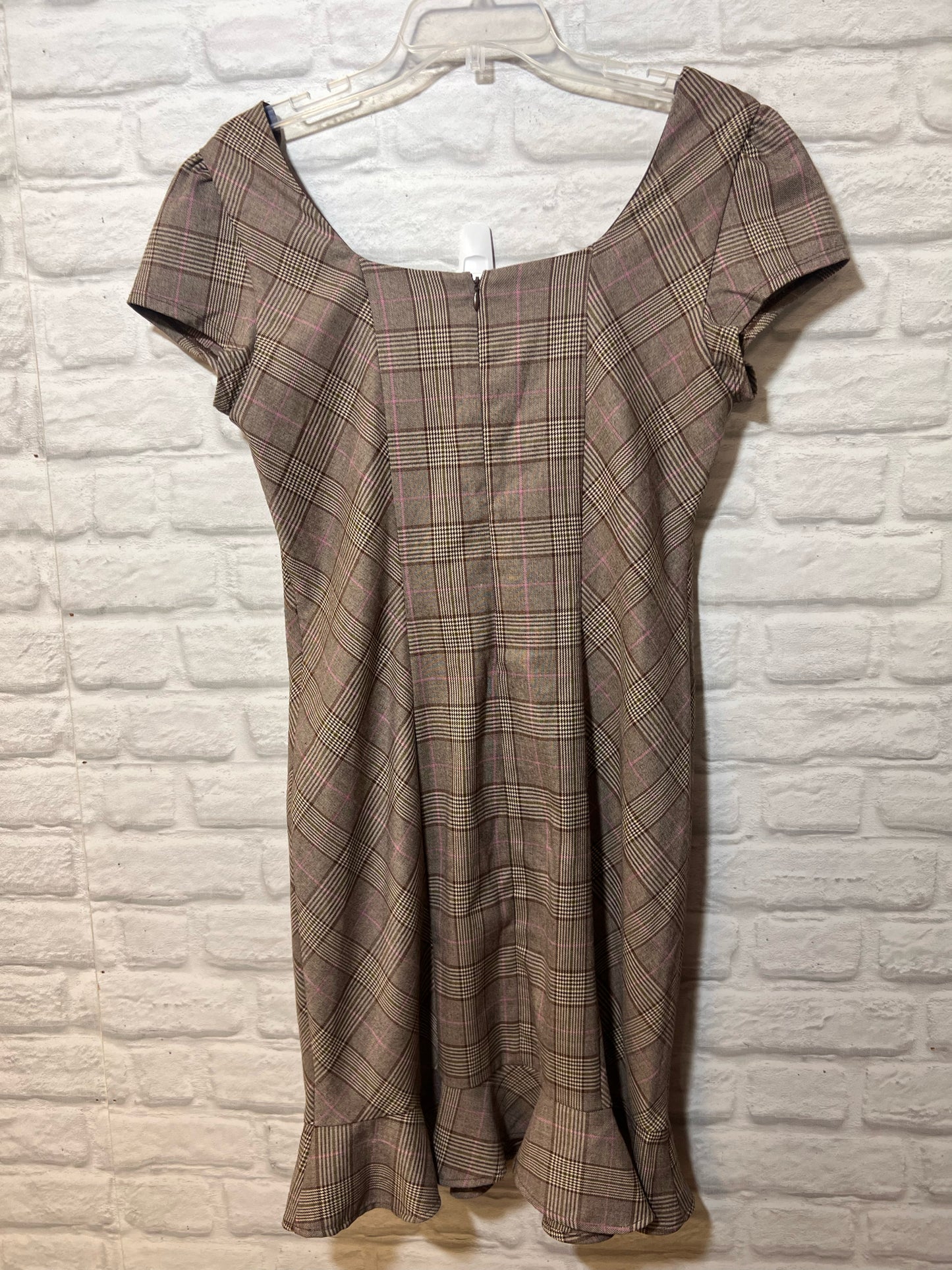Size 11 Maurice's Brown Plaid Dress