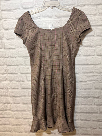 Size 11 Maurice's Brown Plaid Dress