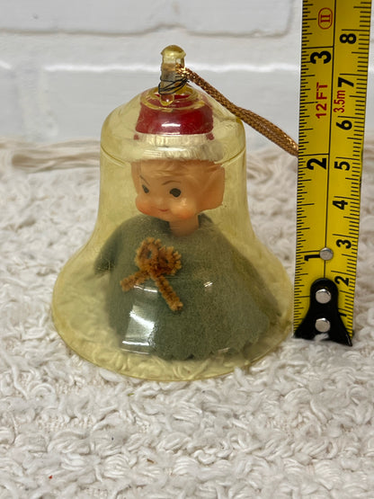 Mid-Century Pixie in a Bell Ornament