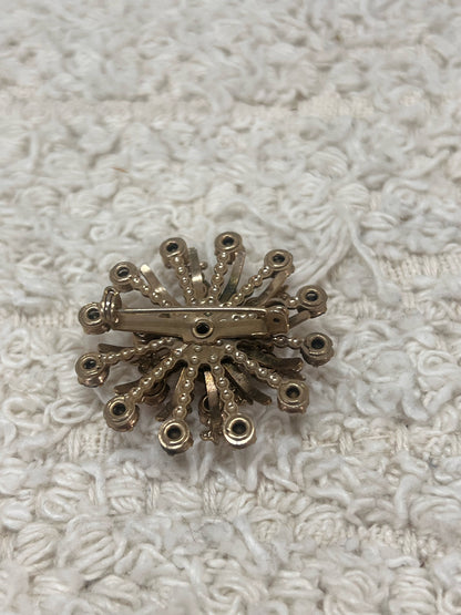 Vintage pink rhinestone pin