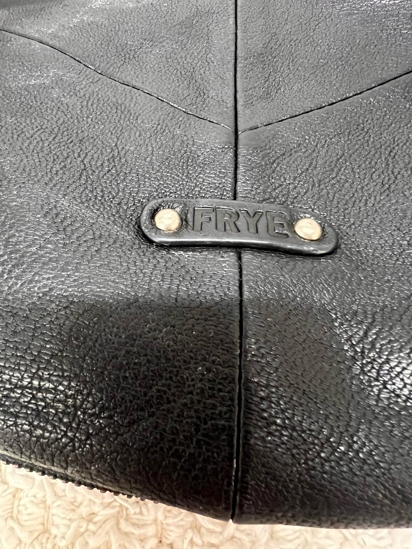 Frye Belle Bohemian Hobo Handback Black Leather