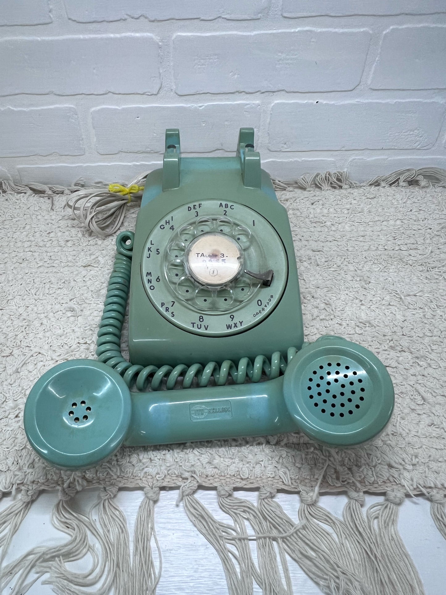 Kellogg Mint Green Rotary Telephone 1960's