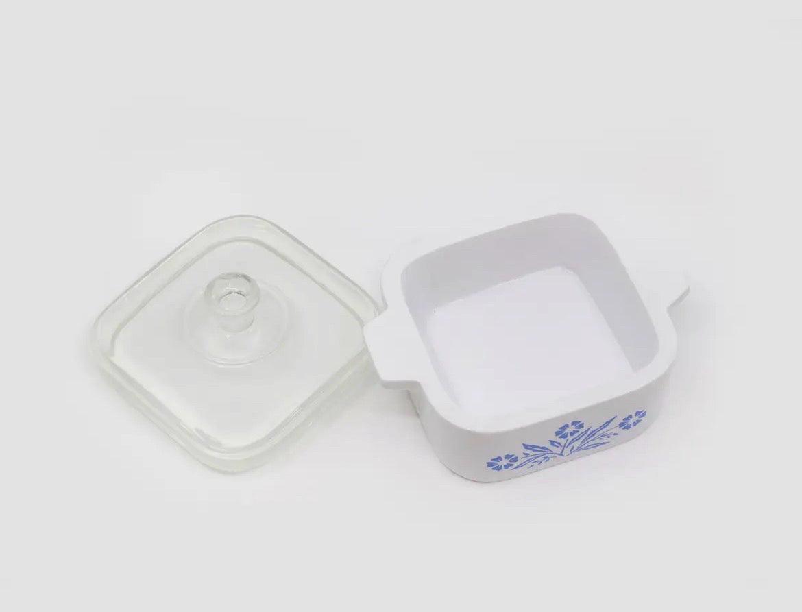 Pyrex or Corningware Inspired Ceramic Trinket Dish