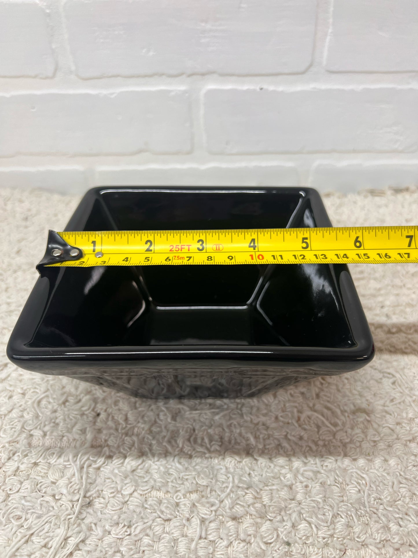Longaberger Vintage Basket Shaped Black Planter