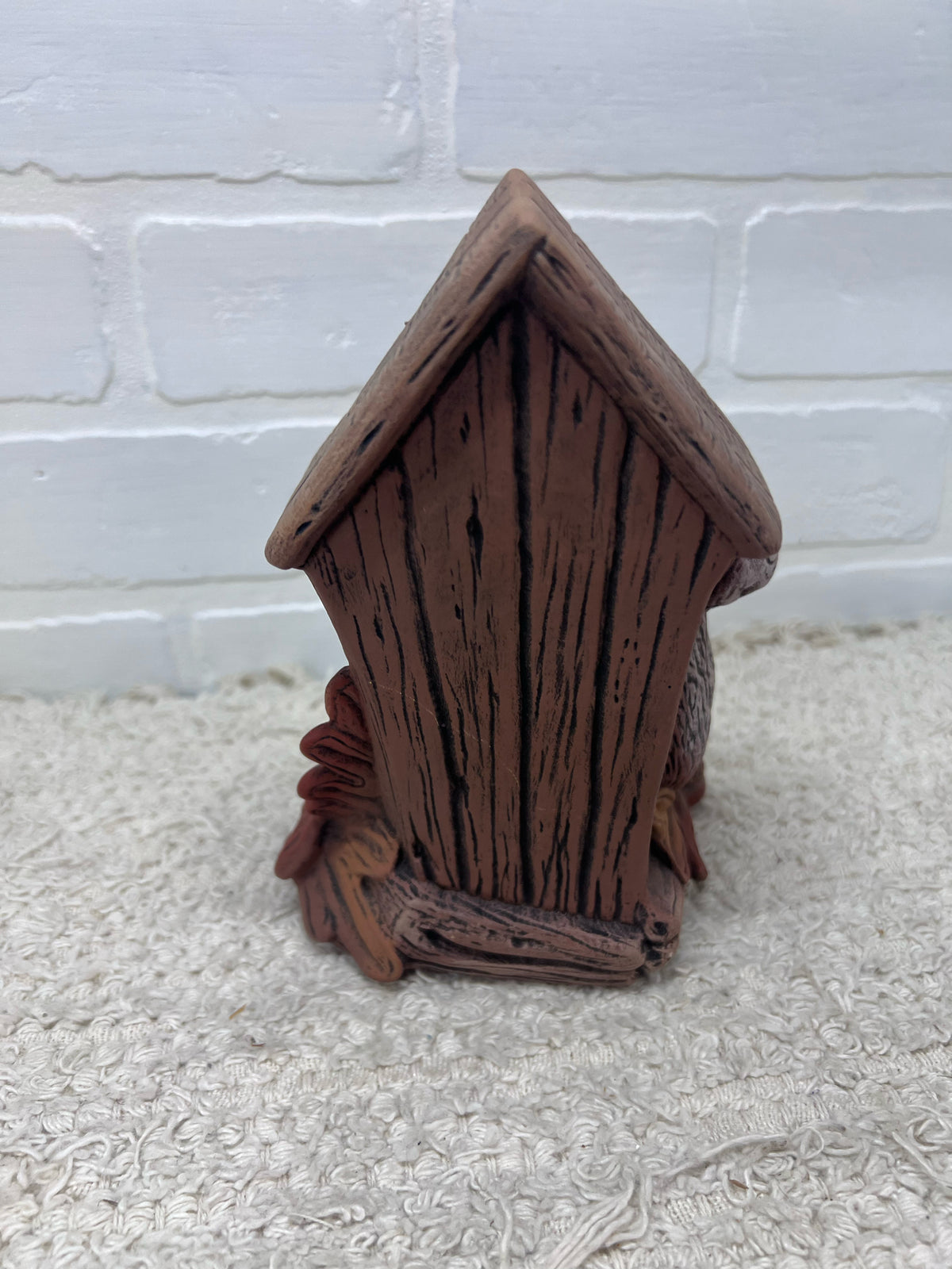 Vintage Ceramic Squirrel w/ Birdhouse