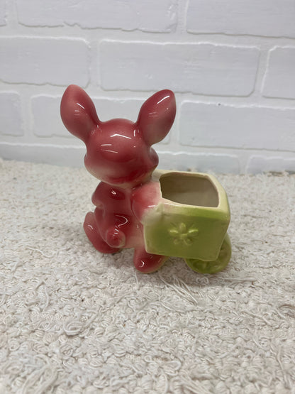 Shawnee Planter - Bunny with Flower Cart
