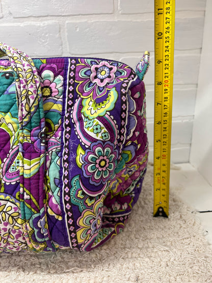 Vera Bradley Heather Purple Paisley Quilted Duffle
