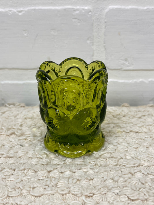 LE Smith Moon & Stars Green Toothpick Holder