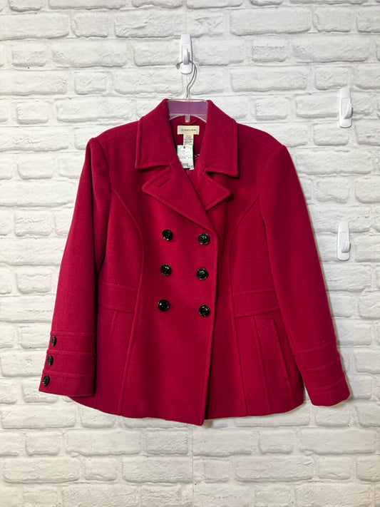 Size PXL St. John's Bay pink wool blend peacoat