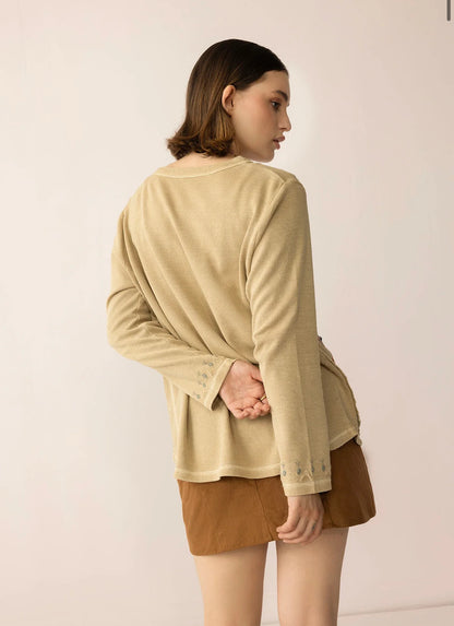 Birdsong Bloom Embroidered Cardigan by Myra Bag