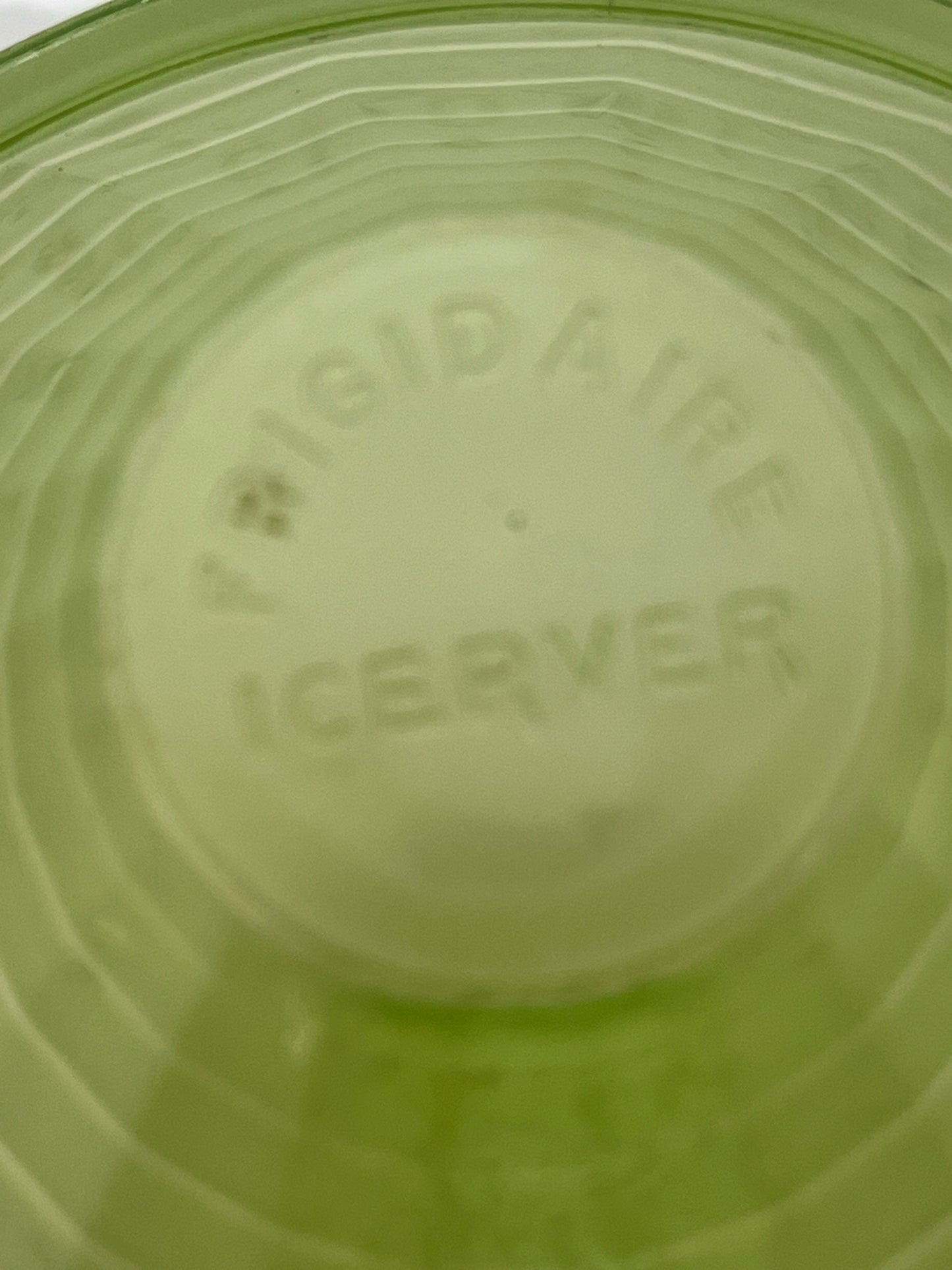 1930's Uranium Glass Frigidaire Ice Bucket