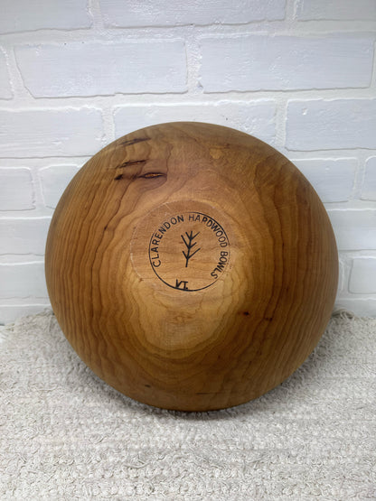 Large Hard Wood Clarendon Vermont Bowl