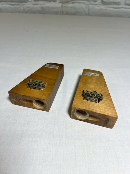 MCM San Fran wood Souvenir Salt/Pepper Set