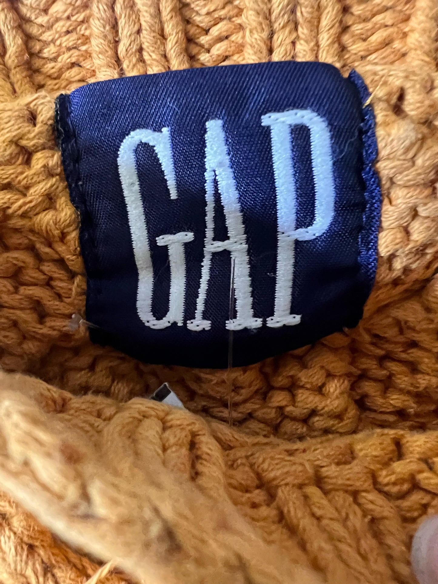 Size L Vintage Gap Hand Knit Cotton Sweater