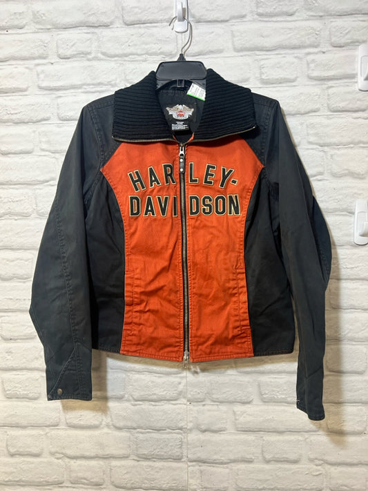 Harley-Davidson Size Large black & orange Jacket