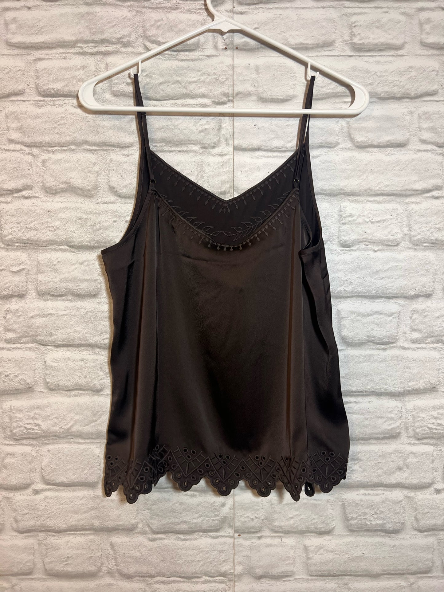 Size M CAbi Silky Embroidered Camisole