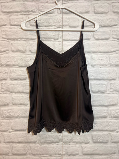 Size M CAbi Silky Embroidered Camisole