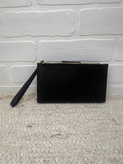 Coach Cross Grain Tech Wallet Black Leather EUC