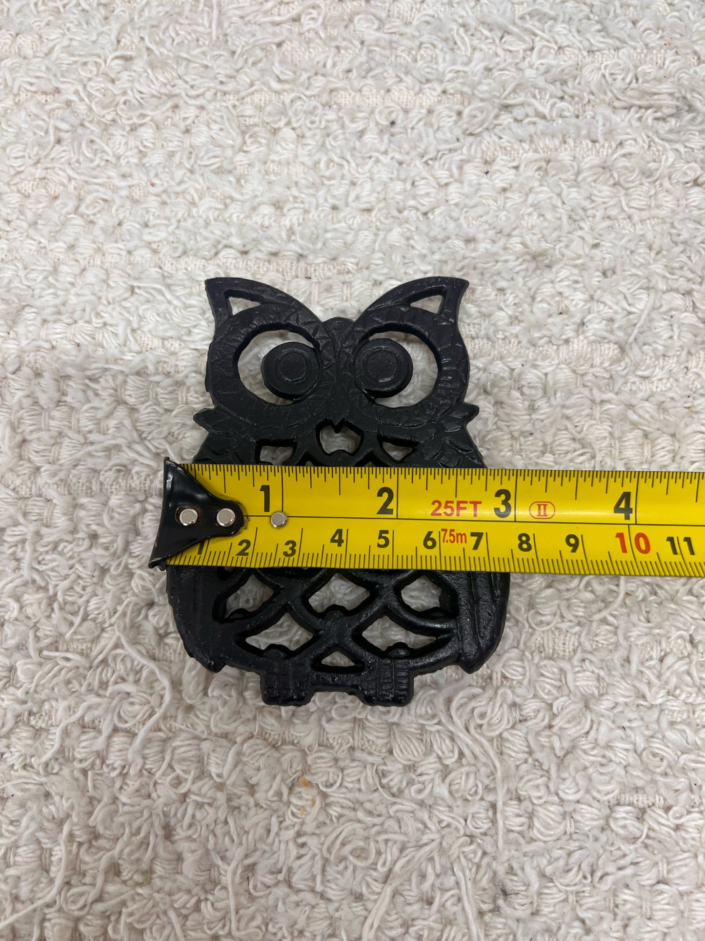 Vintage Owl Trivet Set - 4 four inch metal owls